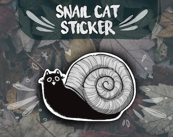 Snail Cat -Vinyl stickers