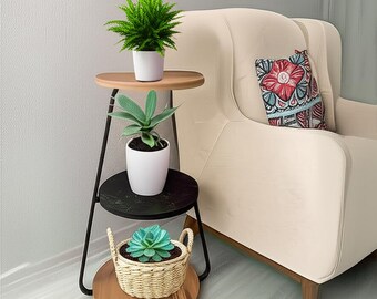 Elegant & Versatile 3-Tier Modern Wooden Coffee Table for Any Space
