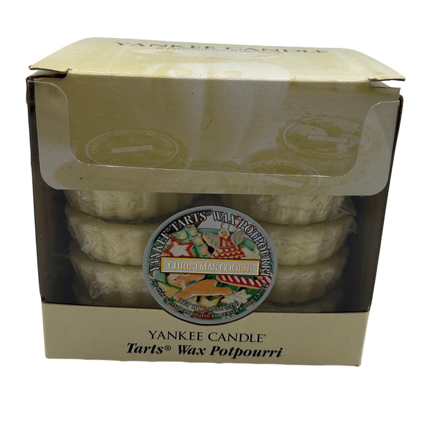 Yankee Candle Vintage 1995 Christmas Cookie Tarts Wax Warmers Potpourri 24 Count
