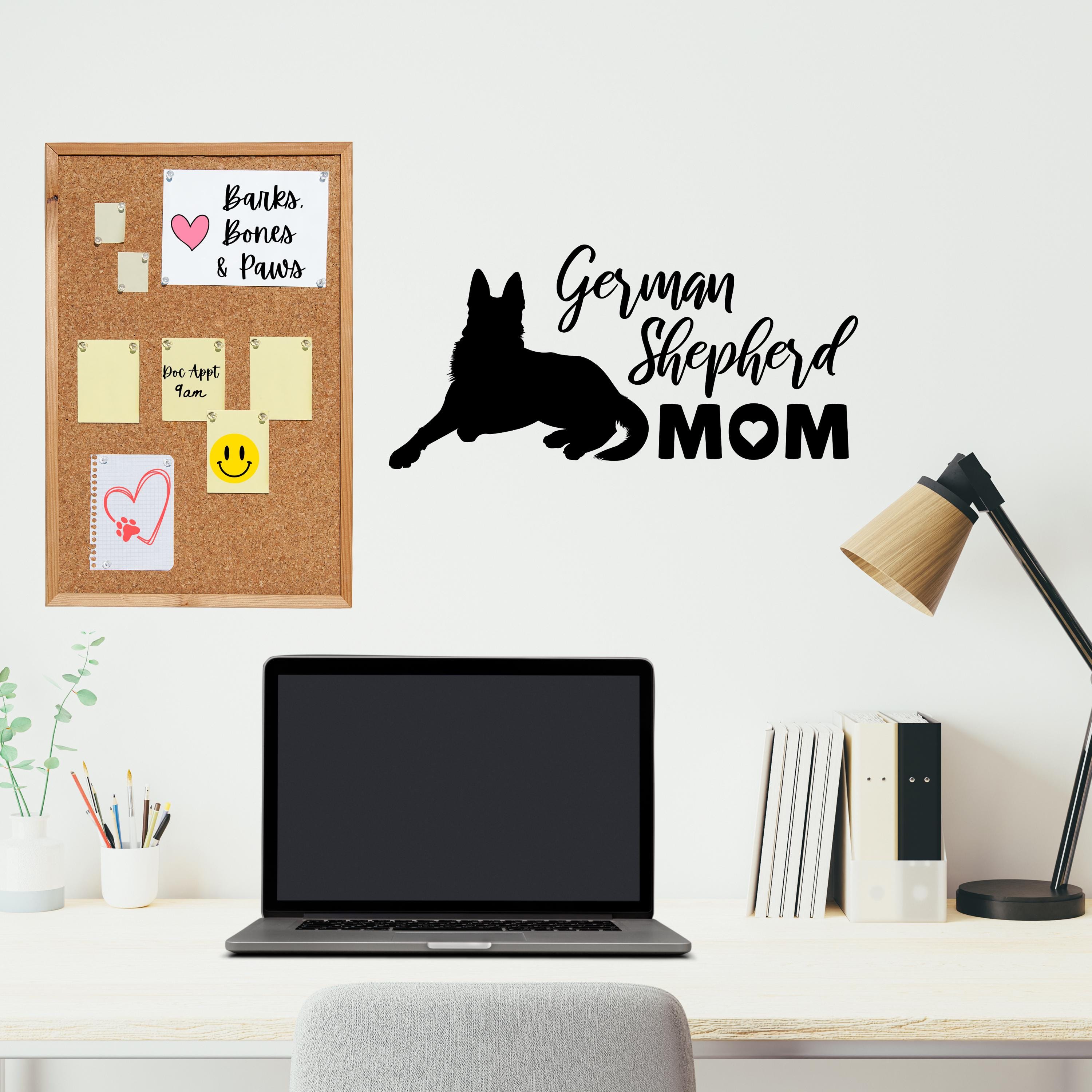 German Shepherd Mom Decal, Shepherd Nature Bumper Stcker, Dog Stcker...