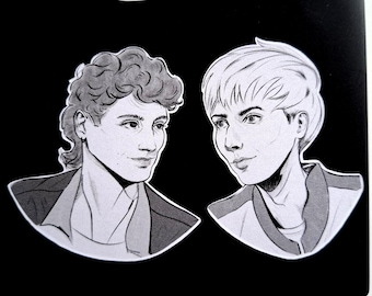 Pegatinas de fan art de Dan y Phil