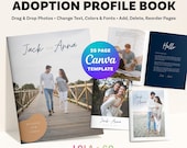 Adoption Profile Book | Editable Canva Template | Dear Birthmother Letter | Clean Modern Design