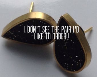QUICK PICK - choose your earring style and colour without viewing all the items