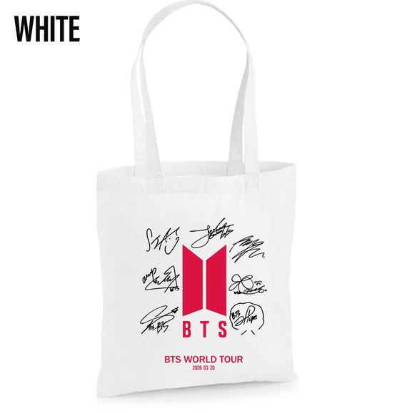 BTS Tour Tote Bag , World Tour Kpop 2026 Music Bag - Etsy UK