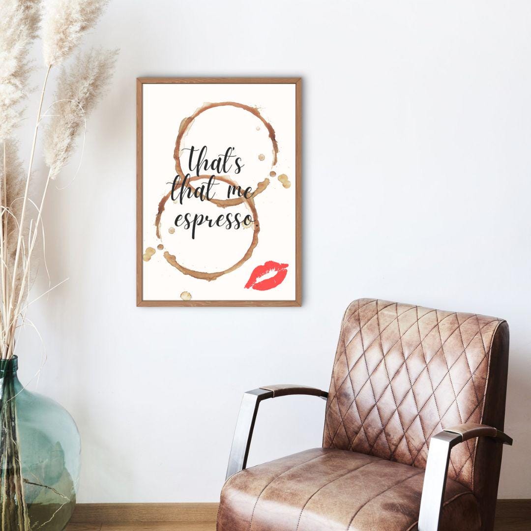 Thats That, Me Espresso Print Sabrina Carpenter-inspired Digital ...