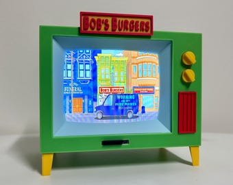 Bob’s Burgers Mini-TV mit externem SD-Karten-Zugriff