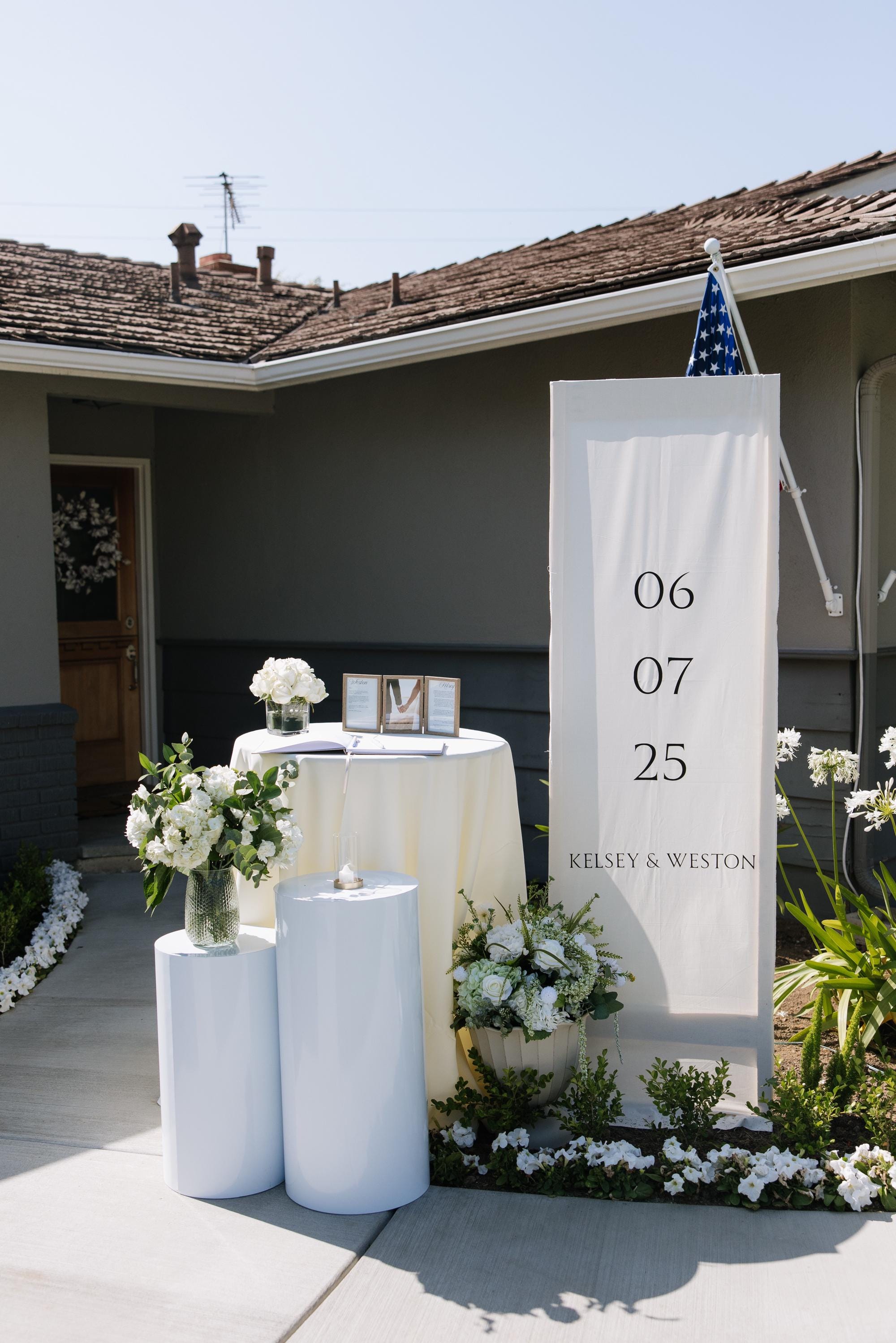 Custom Linen Welcome Sign: Custom Wedding, Memorial, or Birthday ...