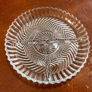 Vintage Libbey 3-Part Divider Relish Dish