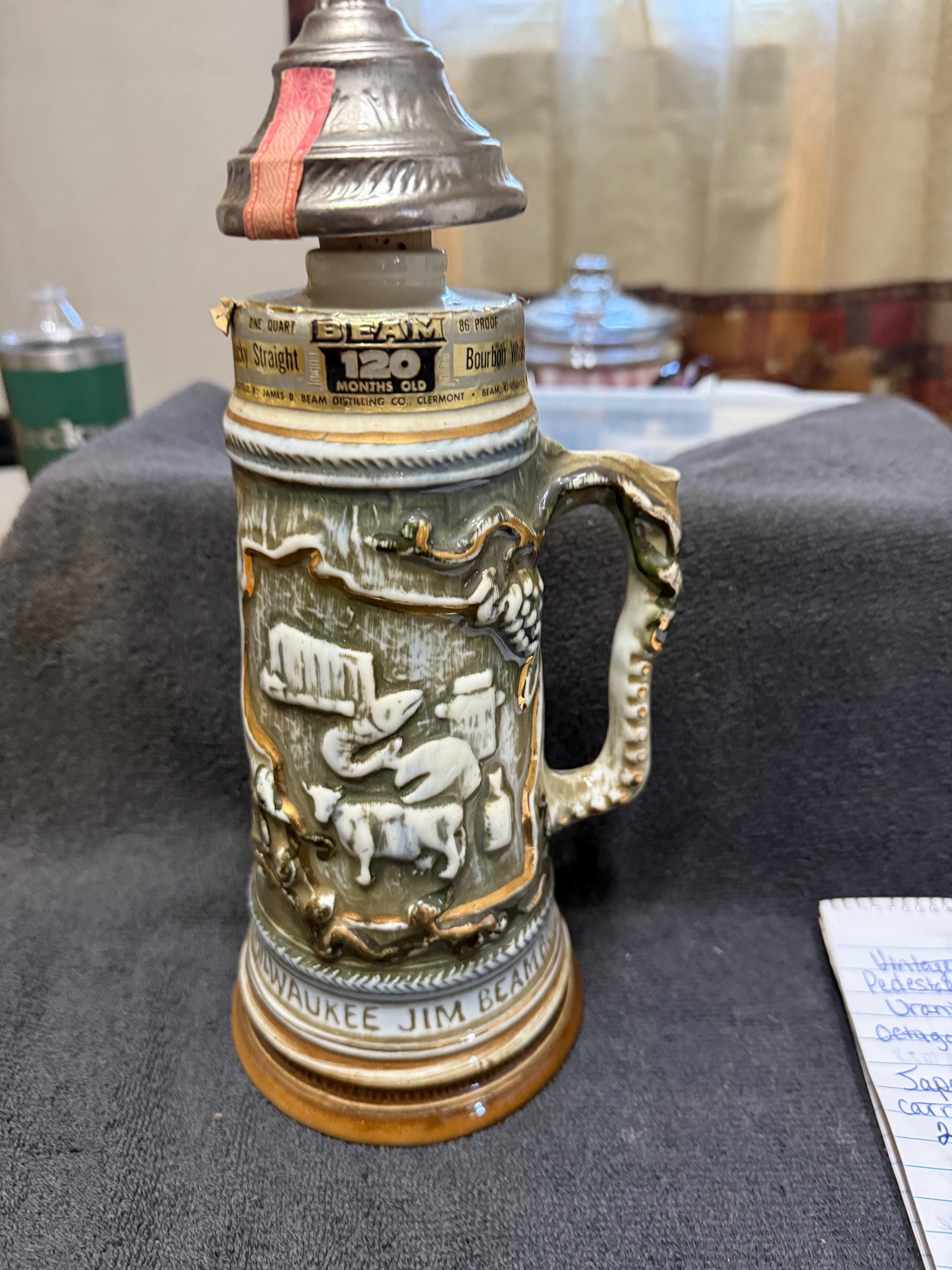 Vintage 1972 Violet Milwaukee Jim Beam and Specialties Club Beer