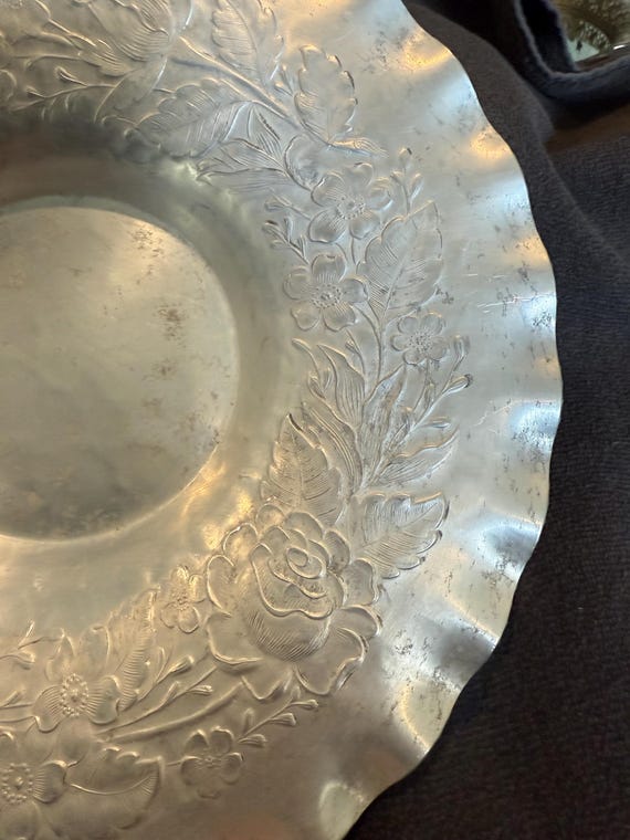 Vintage 1950's Hammered Aluminum Everlast Hand Forged Tray - Etsy