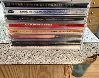 Lote vintage de 10 CD con bandas sonoras originales de películas