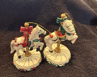 Carrouselpaardornamenten