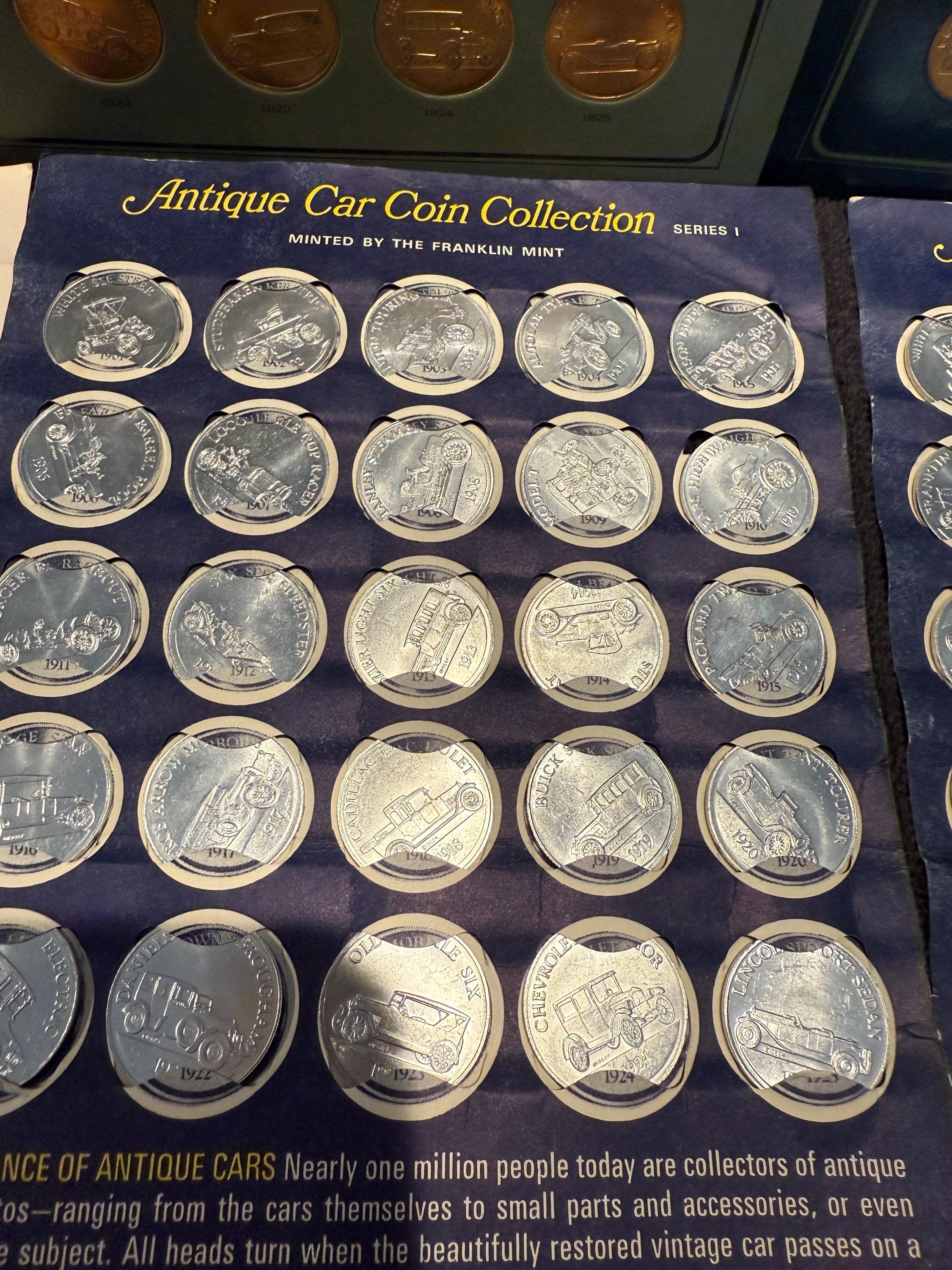 Vintage Lot Franklin Mint Antique Car Coins - Etsy Vintage Lot Franklin Mint Antique Car Coins - Etsy
