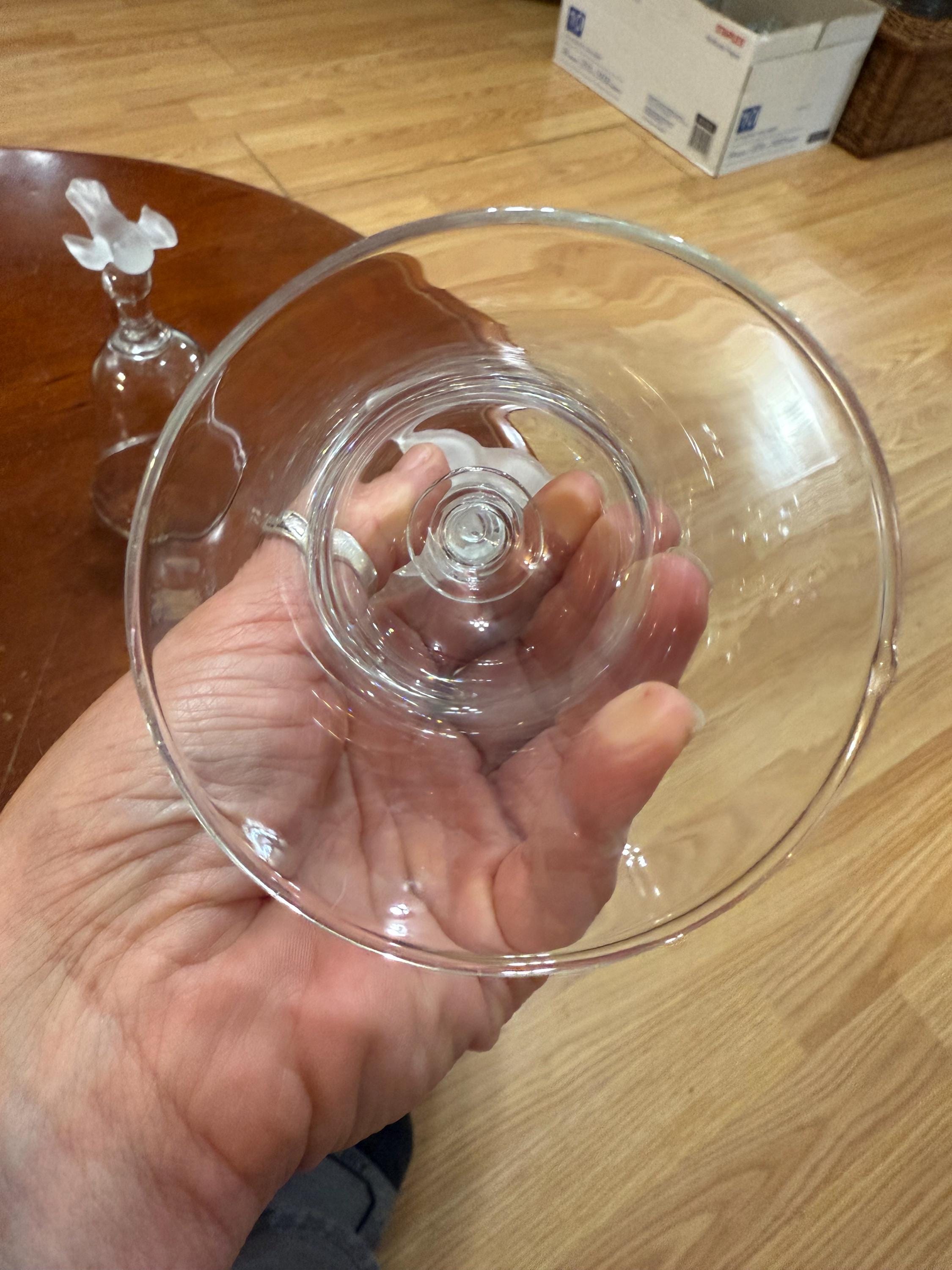 Vintage Glass With Frosted Glass Cardinal Bell - Etsy