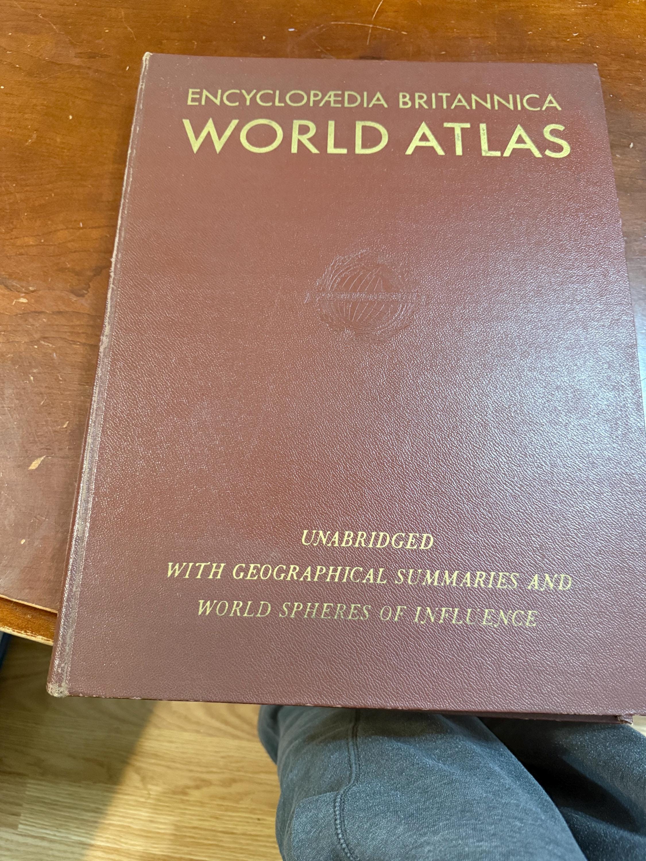 Vintage 1940's Encyclopedia Britannica World Atlas - Etsy