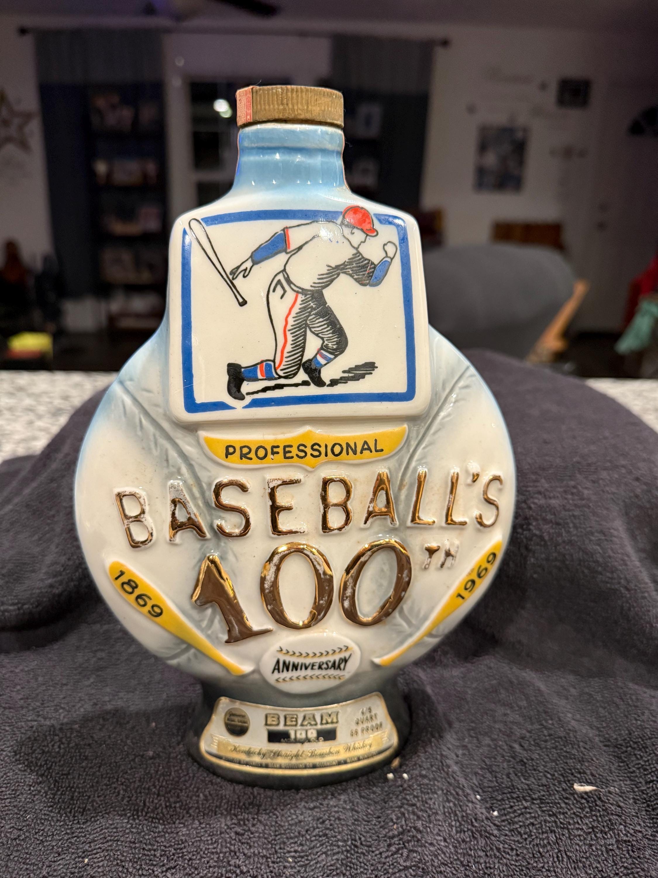 1969 Professional Baseball's 100th Anniversary Jim Beam Decanter