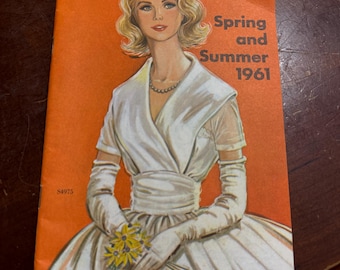 Vintage 1961 Printed Patterns Spring/Summer Paperback Book/Magazine