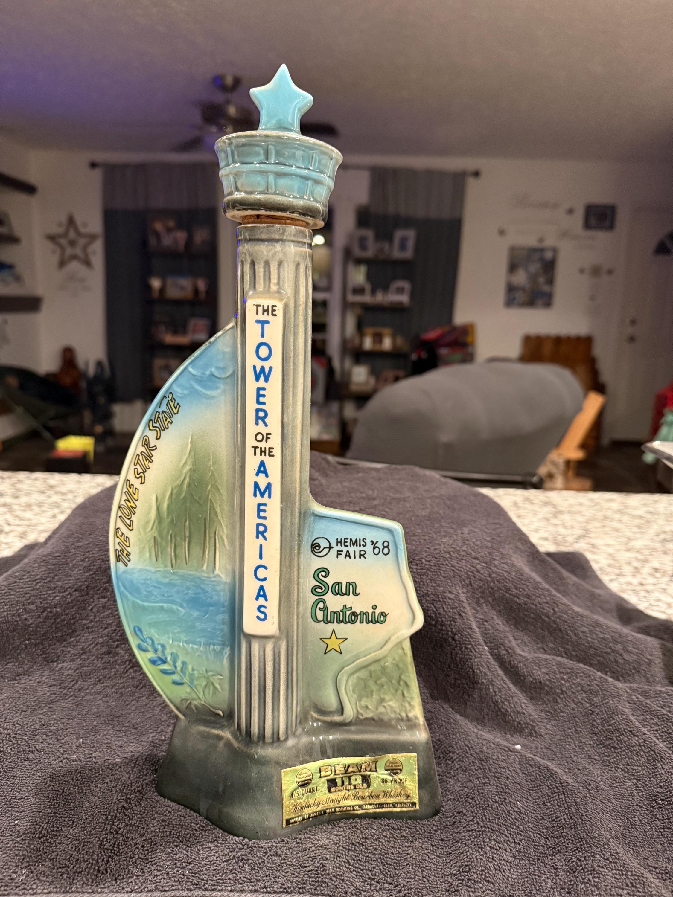 1968 The Tower of The Americas San Antonio The Lone Star State Decanter