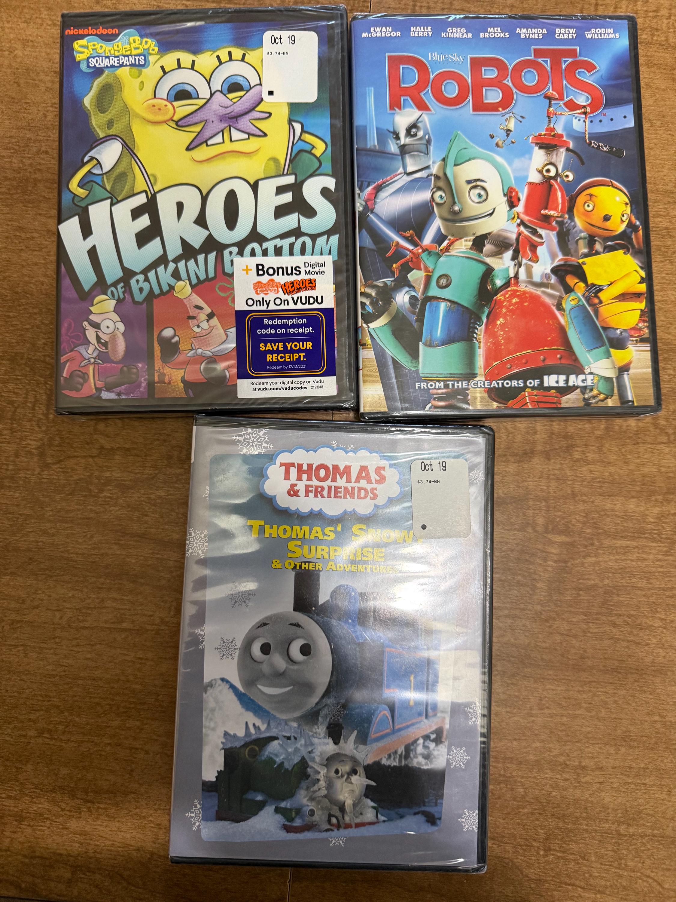 Kids Lot of 4 Dvd's - Etsy