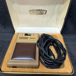 Barbeador elétrico masculino vintage Craftsman