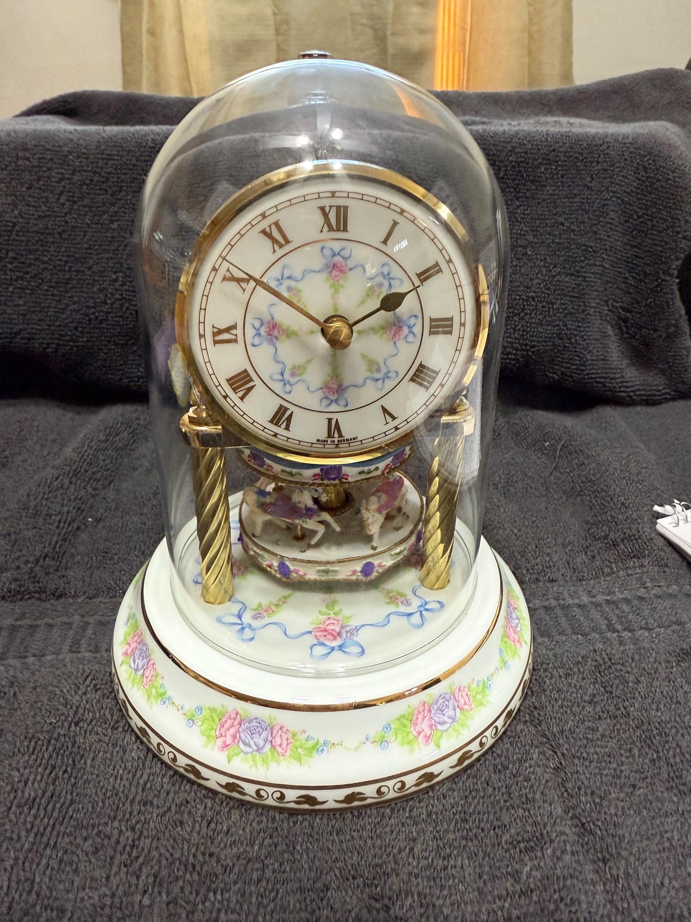 Vintage Franklin Mint Porzellan Carousel Anniversary Clock - Etsy