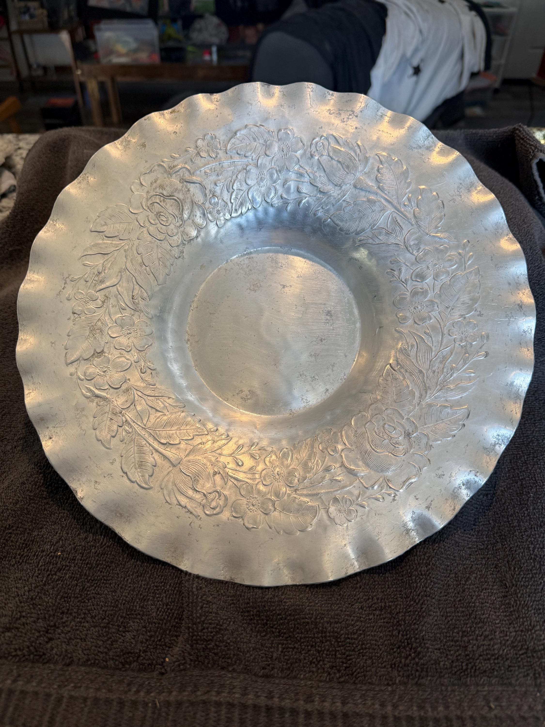 Vintage 1950's Hammered Aluminum Everlast Hand Forged Tray - Etsy