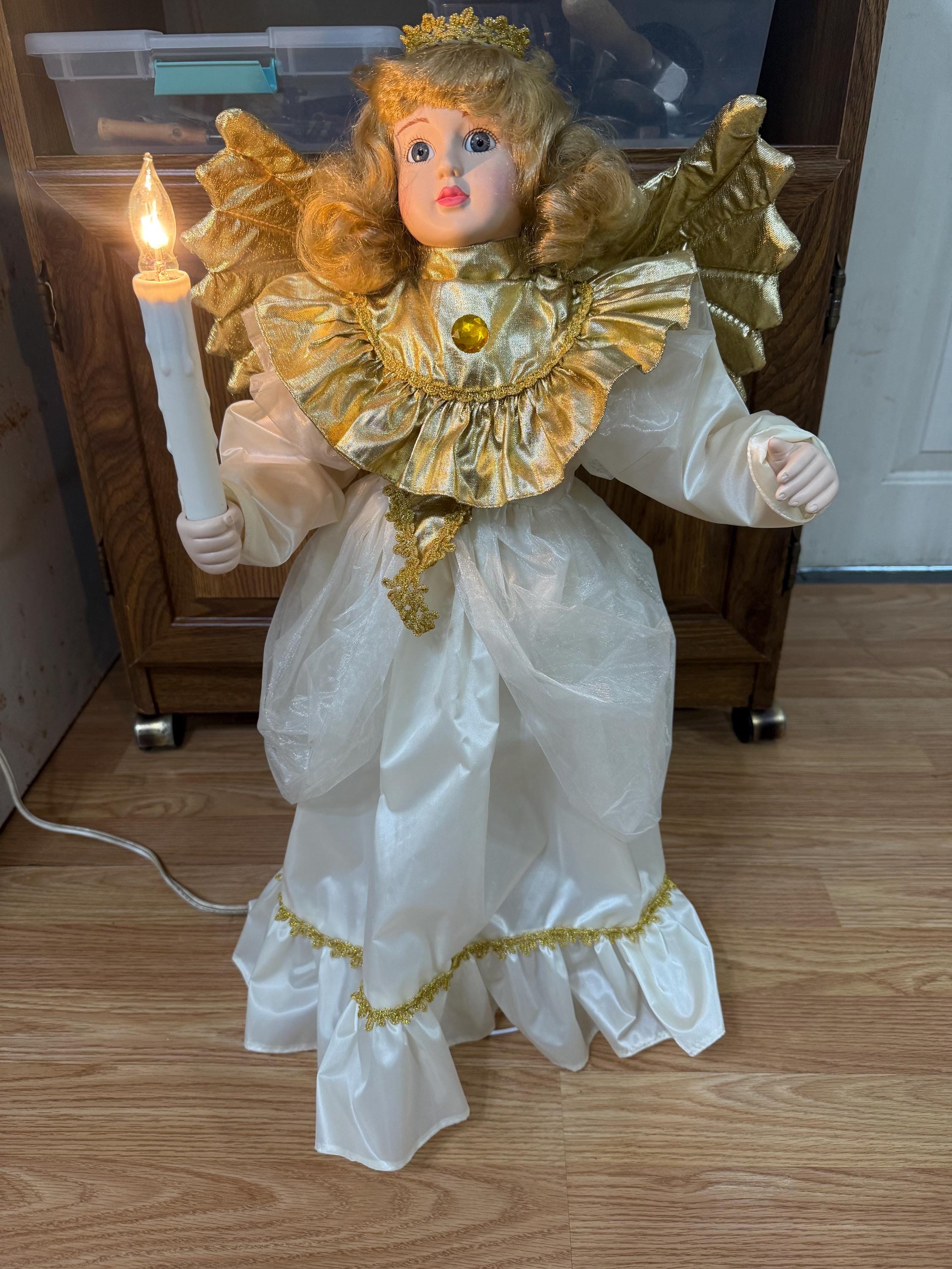 Porcelain Animated Angel Noel Doll - Etsy