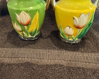 Vintage Set of 2 Small Japan Vases - Etsy
