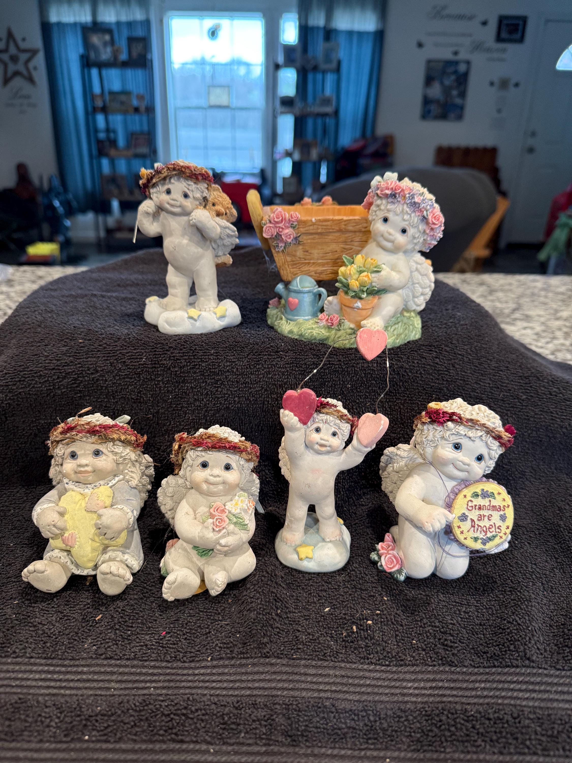 Vintage 1996-2002 Dreamsicle Cast Art Plaster Cherubs - Etsy