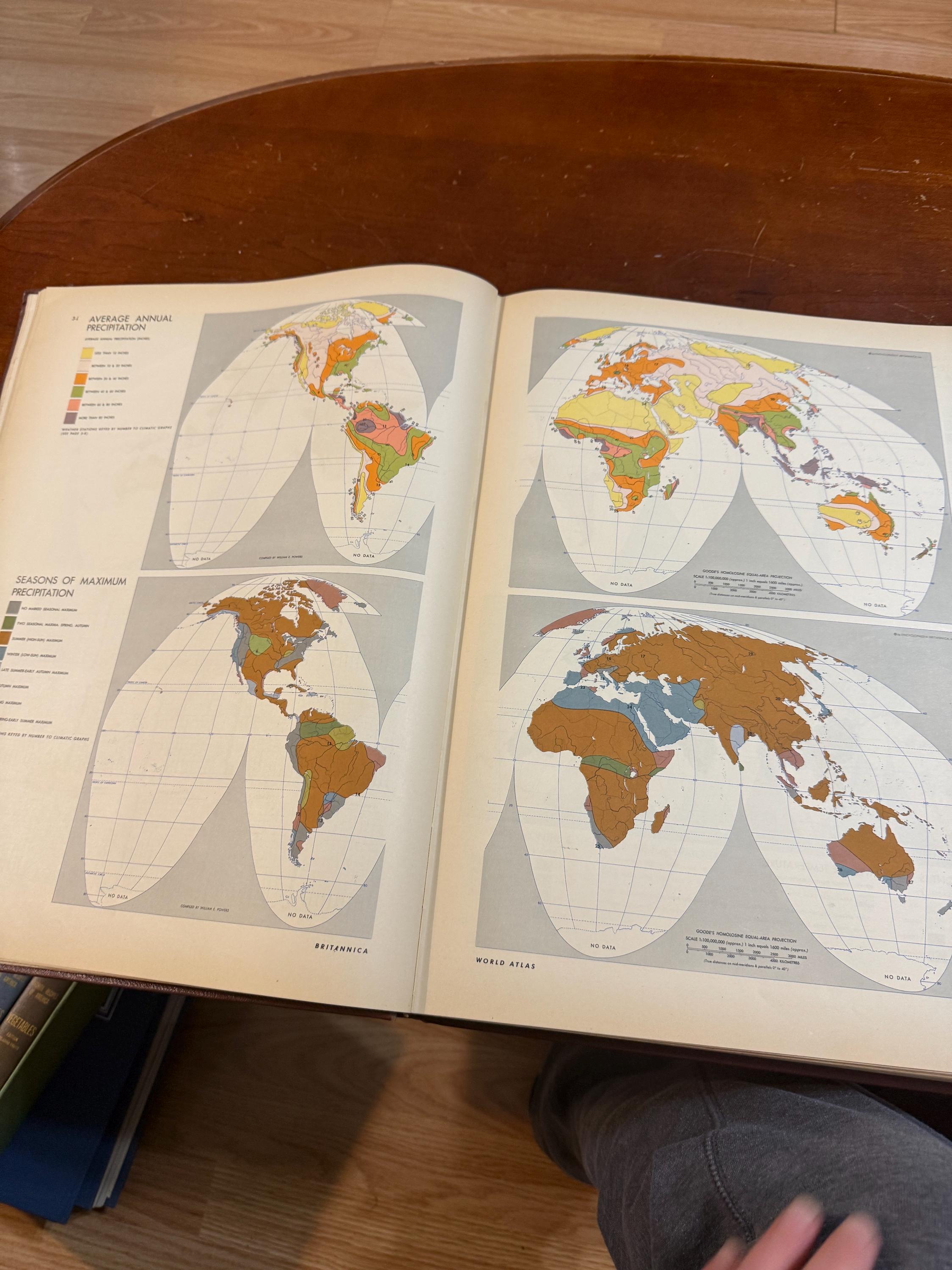 Vintage 1940's Encyclopedia Britannica World Atlas - Etsy