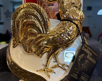 1970 Golden Rooster Ezra Brooks Decanter - Etsy