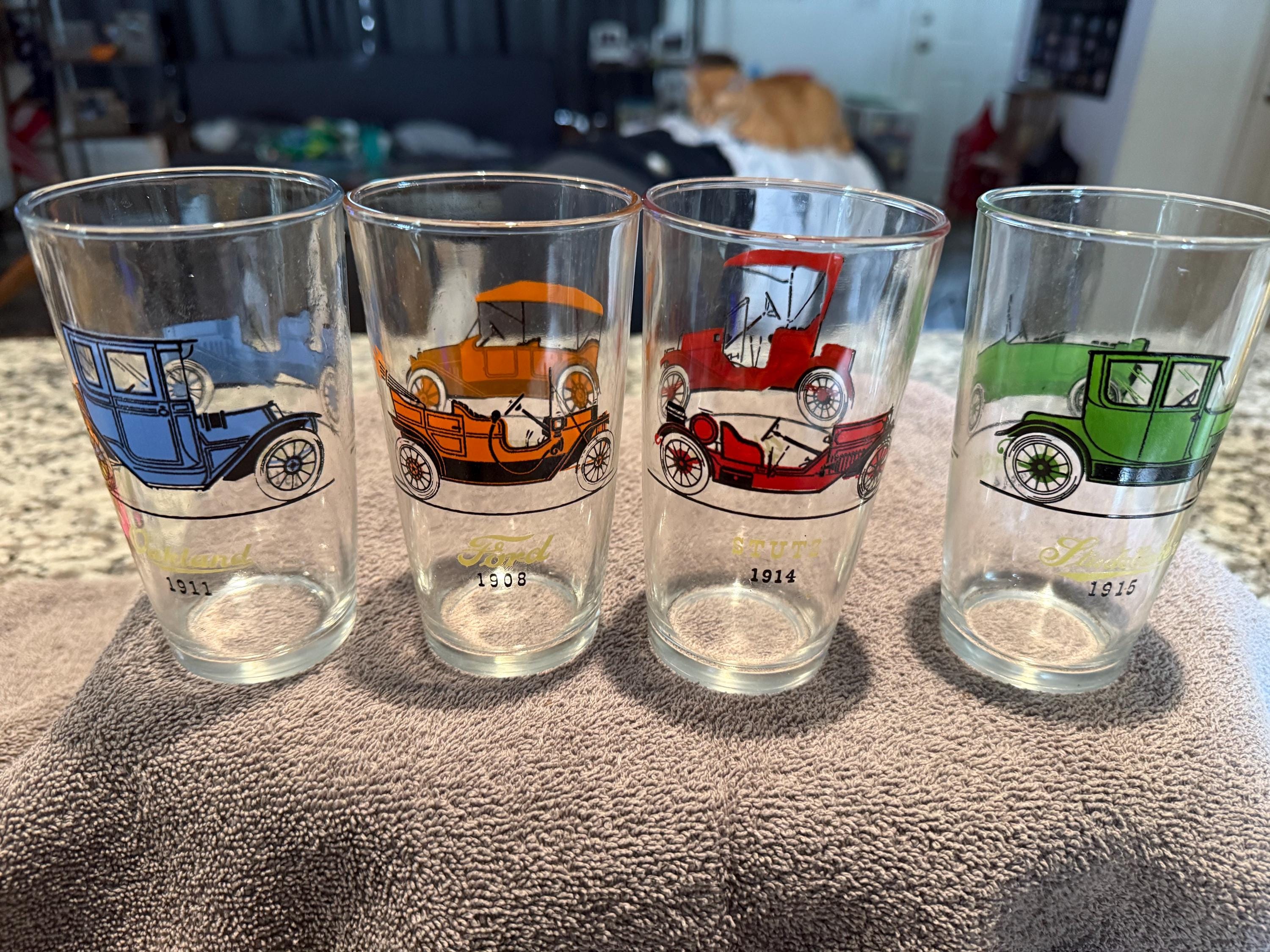 Vintage Hazel Atlas Automobile Gay Glasses - Etsy