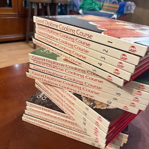 Vintage 1970’s Hardcover Grand Diplome Cooking Course Cookbooks 1-20