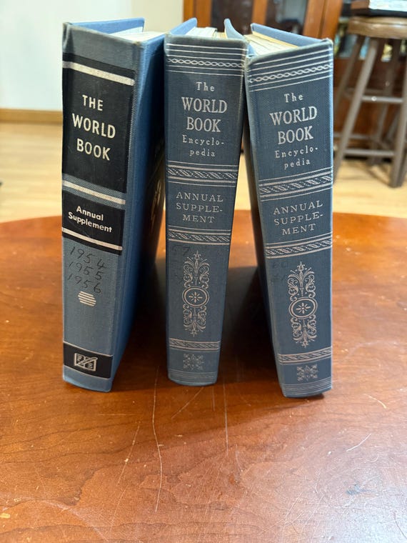 洋書 Journeys Vintage 1954-61 the World Year Book Encyclopedia Annual Supplement