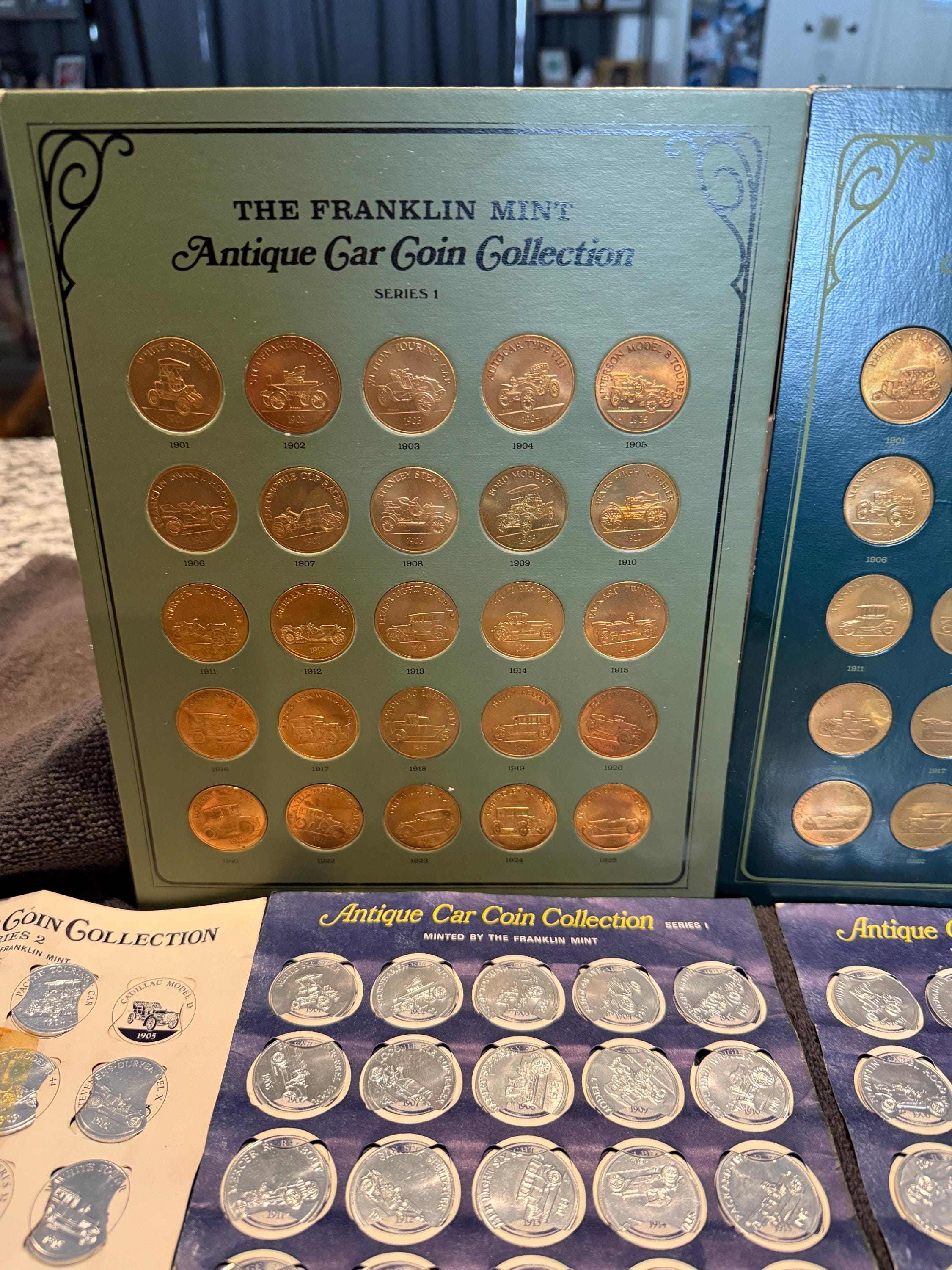 Vintage Lot Franklin Mint Antique Car Coins - Etsy