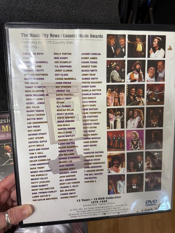 アート・デザイン・音楽 1989 Country  Collection & Colonial Vintage 1978-1989 Country Music Awards Dvds - Etsy