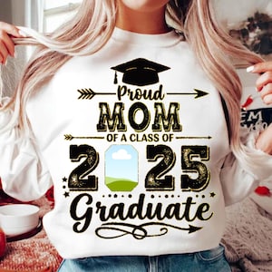 Proud Graduate 2025 Customizable PNG (Digital Download)