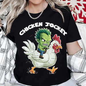 Funny Chicken Jockey PNG, Birthday Boy file Digital, Meme Art, Zombie Riding Chicken, Cute Chicken Jockey PNG, Digital Download