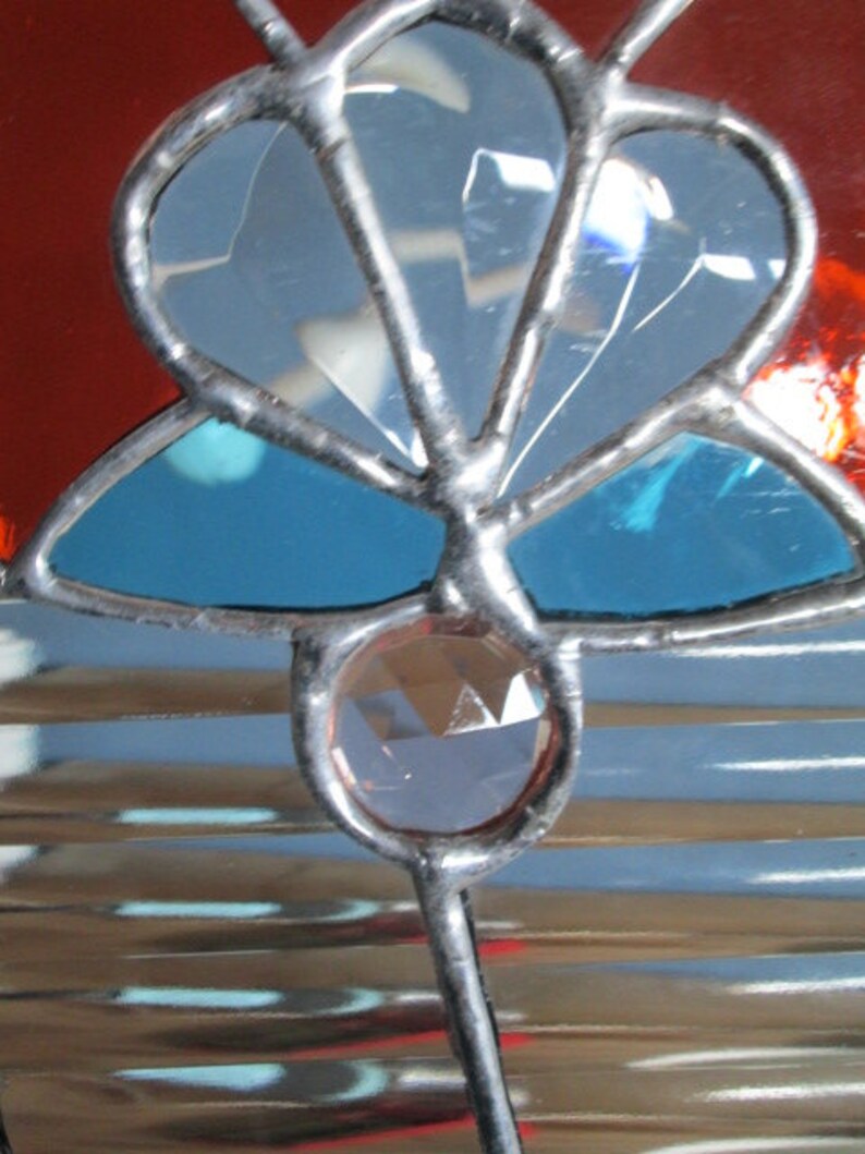 Custom Stained Glass Bevel and Faceted Jewel Panel Etsy