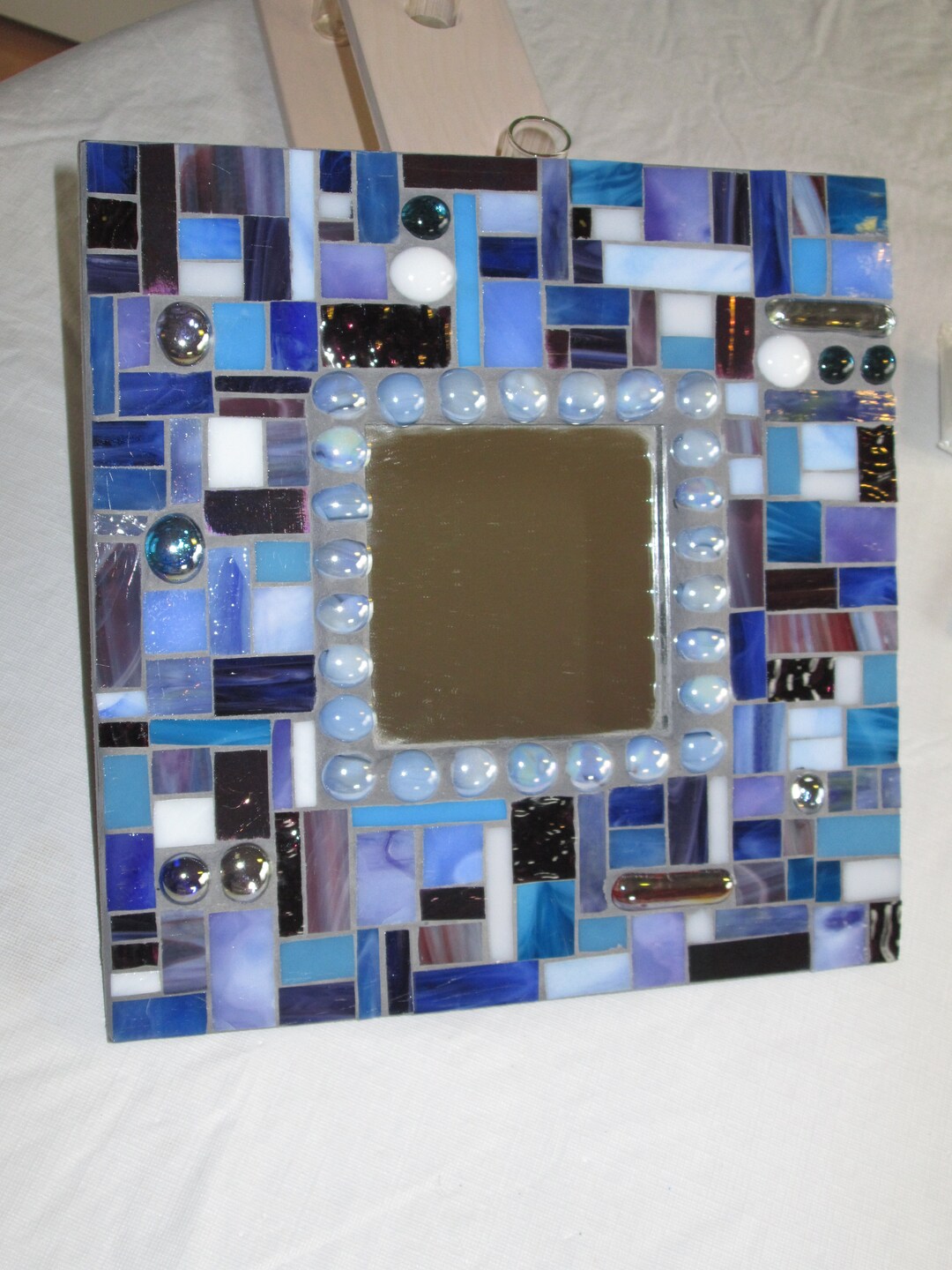 10 Stained Glass Mosaic Accent Mirror Etsy