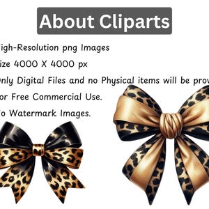 Leopard Cheetah Bow Clipart for Crafts, Coquette Girly Girl Design, Soft Girl Ribbons, Digital Clipart File for Sublimation