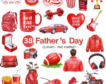 Clipart del Día del Padre PNG, Clipart del Mejor Papá, Papá PNG, Te Amo Papá, Acuarela de Caballero, Arte de Moda para Esposos, Regalo para Papá, Clipart de Padre