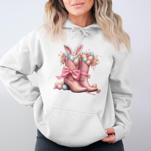 Howdy Easter PNG Cowboy Boots Easter Coquette PNG Western Easter Bunny PNG Retro Easter Shirt Funny Happy Easter Png Digital Download