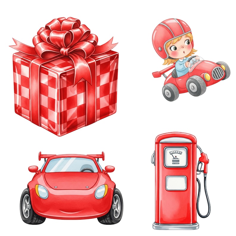 Soft watercolor baby boy race car clipart for nursery art, printable wall decor, or racer-themed birthday cards and invites