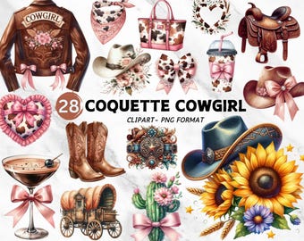 Coquette Cowgirl Clipart, Coquette Cowgirl PNG, Western Cowgirl PNG, Cowgirl Boots PNG, Cowgirl Hat, Cowboy Boots, Pink Cowgirl, Wild West