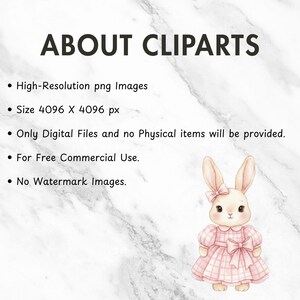 Easter bunny clipart in watercolor style, featuring pink tones, suitable for spring projects, scrapbooking, and nursery art.