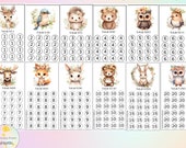 Woodland Mini Money Challenge, A6 Binder Insert, Forest Animals, Mini Savings Challenge, Money Savings Challenge, Mini Money Tracker, Budget