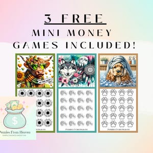 Boots Mini Money Challenge, A6 Binder Insert, Printable Savings Game, Budget, Western Boots PNG, Cash Envelope Tracker PDF, Money Game image 5