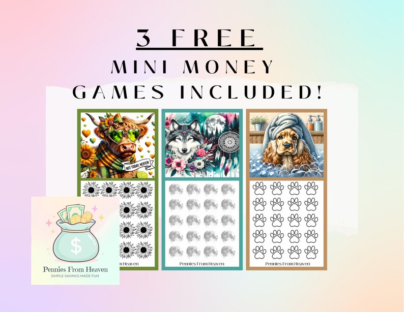 Boots Mini Money Challenge, A6 Binder Insert, Printable Savings Game, Budget, Western Boots PNG, Cash Envelope Tracker PDF, Money Game image 5
