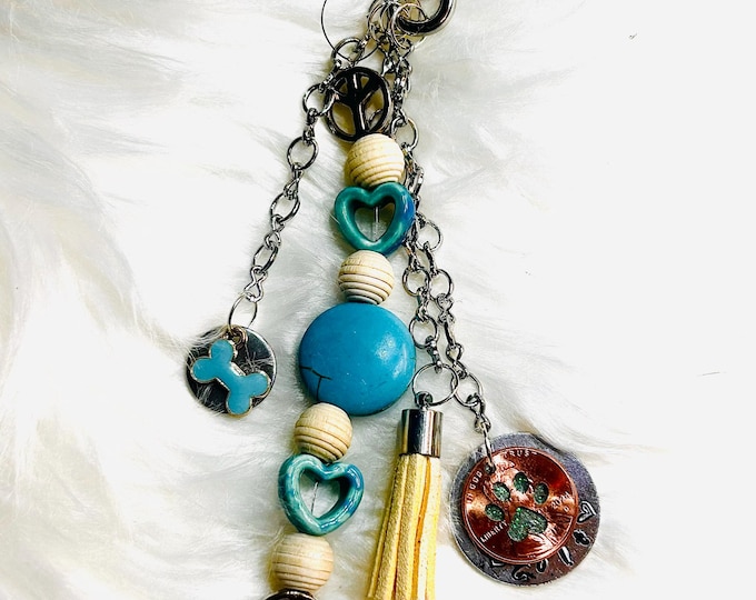 Pet Ash Pennies From Heaven Key Chain/Purse Charm